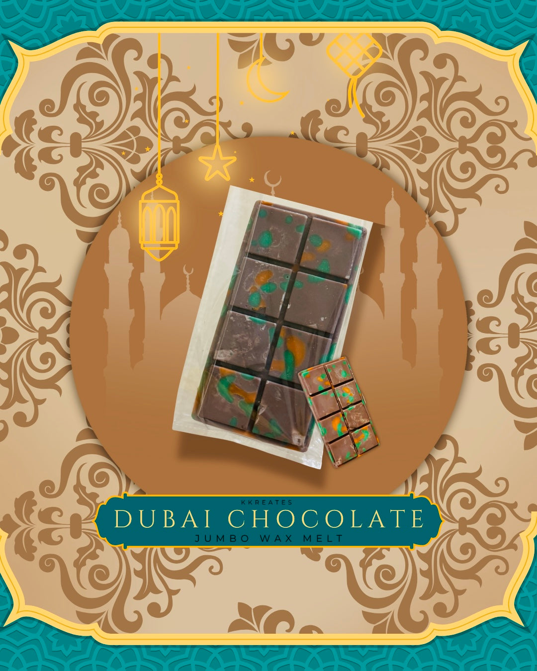 Dubai Chocolate JUMBO Wax Melt