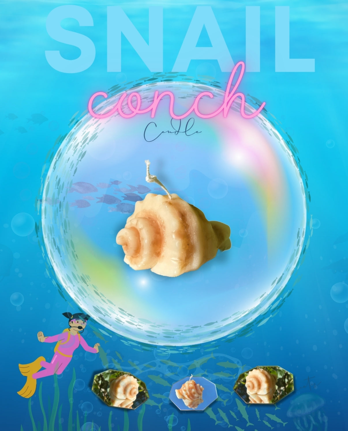 Snail Conch Candle
